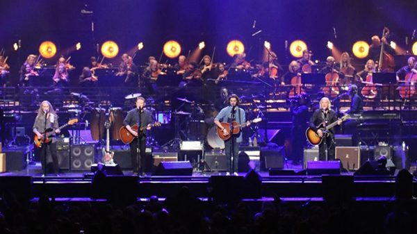 Eagles playing on stage